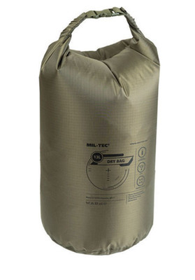 Mil-Tec Dry Bag 13L Waterproof Roll Top OD Green Camping Hiking NEW M4640
