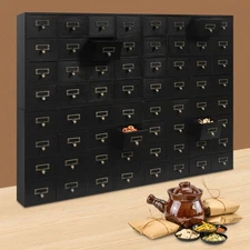 Vintage 4 PCS Drawer Cabinets Pink 64-Drawer Storage Box Storage Cabinet