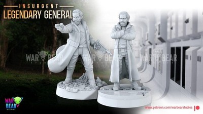 2 Rebellen Legendär General Star Wars RPG Legion Shatterpoint Kompatibel Kriegsbär