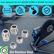 For Wahoo KICKR CORE KICKR V4 2018  NEW Thru Axle Adapter Kit Stainless Steel