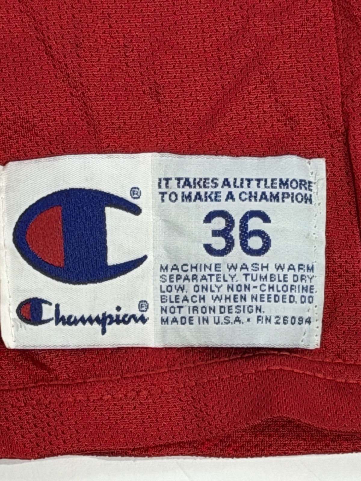 Michael Jordan Chicago Bulls #23 Champion NBA Jersey Mens 36 Made USA thumbnail 4