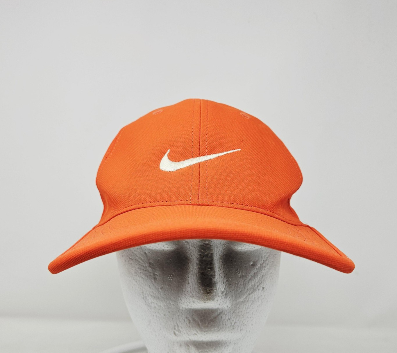 Nike Golf Hat Cap Baseball Strap Back One Size Orange Twill Mens Sports