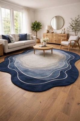 Handmade Rug | Irregular Rug | Wool Rugs | Living Room Rug | Tufted A431