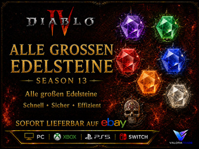 Diablo 4 Season 13  S13 All Grand Gems/Große Edelsteine Xbox/PS5/PC Softcore  