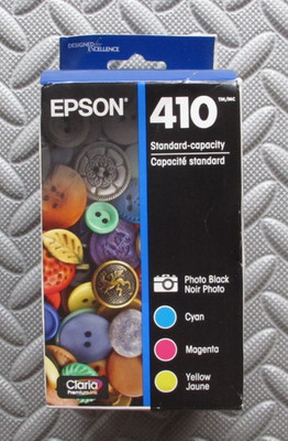 Epson 410 Genuine Ink Standard Capacity Photo Black & Color Combo Pack exp 2028