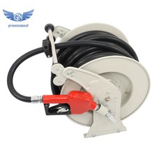 Fuel Hose Reel Retractable Diesel Hose Reel Auto Refueling Gun 4 Length Options