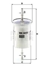 Kraftstofffilter Leitungsfilter WK 6032 MANN-FILTER für SMART CABRIO CITY-COUPE