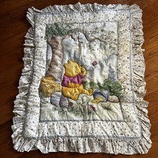 Vintage Classic Winnie The Pooh Crib Quilt Comforter