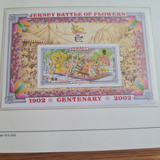 JERSEY 2002 SG MS1059 FLOWERS MNH