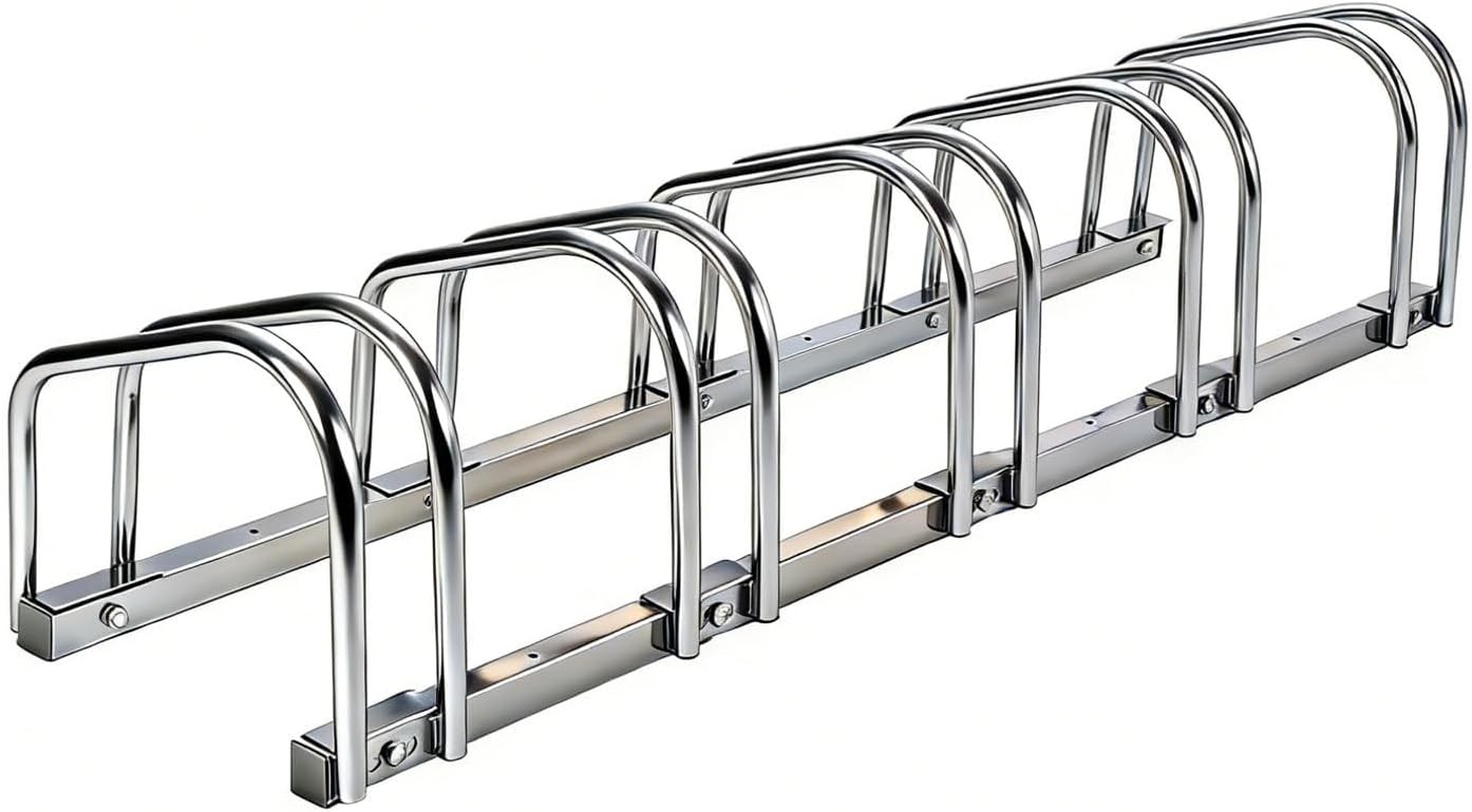 2-6 Compartment Bike Storage Rack Bicycle Floor Parking Stand for Home Garage