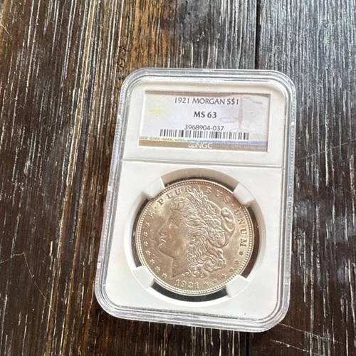 1921 Morgan Silver Dollar $1 MS 63 NGC Certified Uncirculated Business Strike