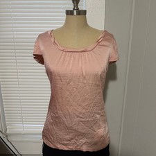 vintage forever 21 blouse Size M salmon preppy office wear
