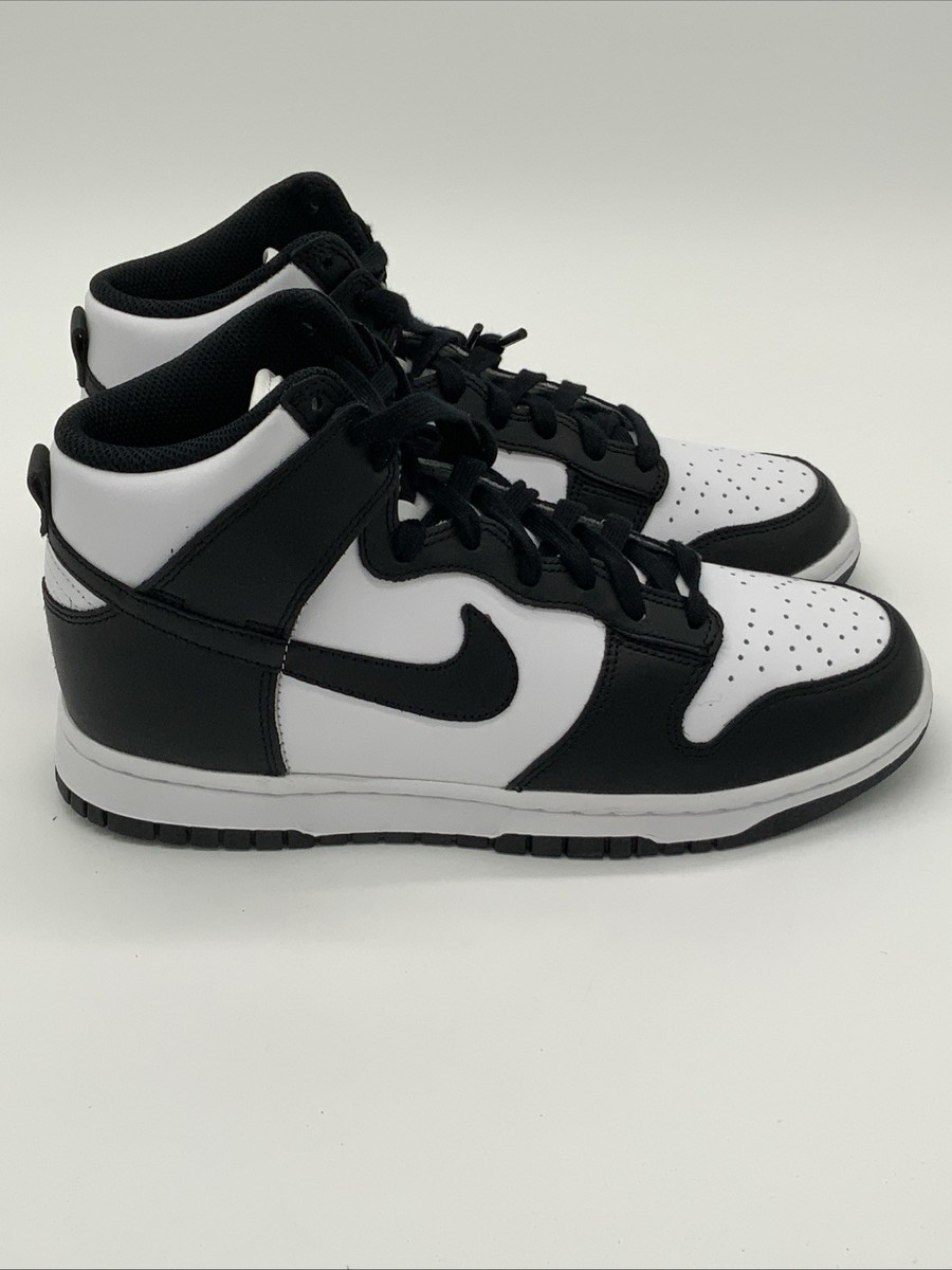 Size 8 - Nike Dunk High Black White W for sale online | eBay