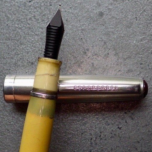 Pluma Estilográfica ESTERBROOK DELUXE SM Reparada•Palanca•2 Joyas•Nueva 2556 F Nueva en Caja - Imagen 6 de 8