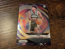 #137 2024-25 Panini Prizm - Instant Impact AJ Johnson #11 Green Prizm (RC) Bucks