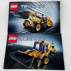 Lego Technic Set 42004 Mini Backhoe Loader Complete used built w/ instructions
