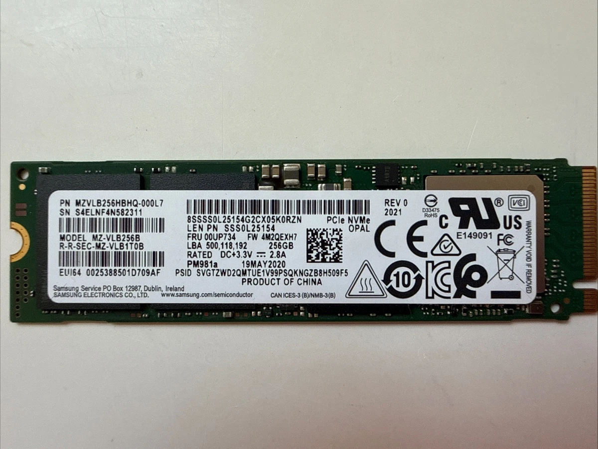 Samsung M.2 Interface 256 GB Solid State Drives for sale | eBay