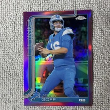 2025 Topps Chrome Football Jared Goff Pink Refractor /250