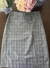 Luck & Trouble Ruxton Check Midi Skirt Size 10 With Tags RRP$80