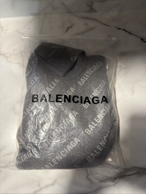 Balenciaga 3m Reflective All Over Logo Knit Sweater