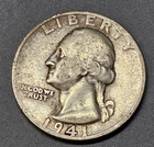 1941-S (90% SILVER) Washington Quarter