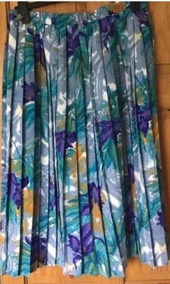 Vintage Rock bunt Blumenmuster Größe 12 Euro 44 von Gessler 7 Toujours