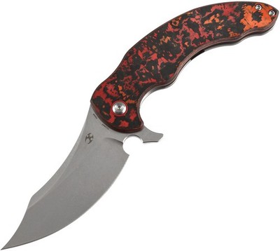 Kansept Knives Gilgamesh Mars Carbon Fiber & Titanium Folding S35VN Knife 1128A2