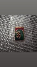 Moscow 1980 Olympics Pin – Fencing – Bear Misha Mascot