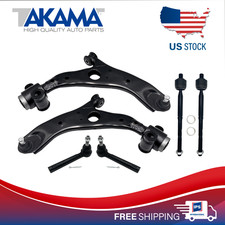 6pcs Front Control arms+ Outer Inner Tie Rod ends 17-25 Mazda CX5 CX-5