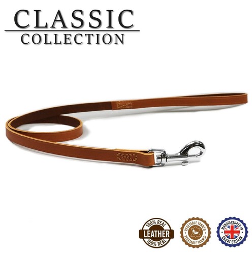 Ancol Classic Heritage Collection Tan Leather Puppy Dog Lead 1m X12mm  - Picture 1 of 4
