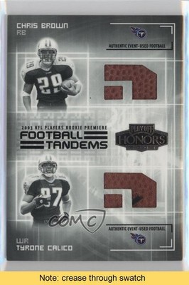 2003 Playoff Honors Football 71/100 Chris Brown Tyrone Calico Rookie RC READ 0l2