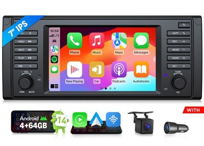 Eonon E39X7A 7'' IPS Android 14 Auto Car Play Stereo Radio GPS Navi For BMW 5 E39