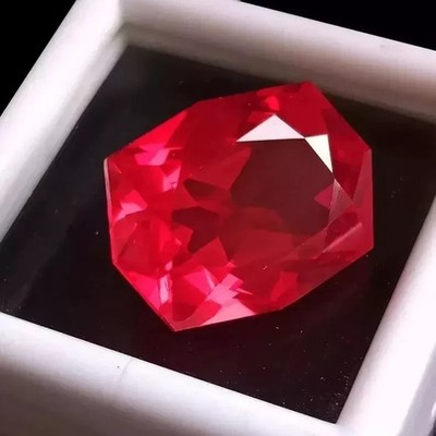 Natural Burmese Ruby Blood Red Color 12 Ct Fancy Cut Certified Loose Gemstone