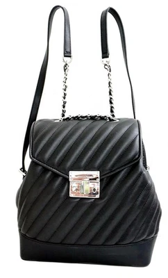 Michael Kors Sac à Dos Rose Medium PKT Backpack Noir Neuf - Photo 1/4