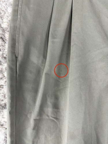 Pantalone chino Orvis taglia 38 plissettato gamba dritta grigio bottoni zip tasca preppy - Foto 2 di 12