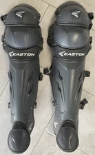 EASTON M7 BASEBALL CATCHERS KNEE LEG GUARDS ADULT 16” AGE 16+ GRAY
