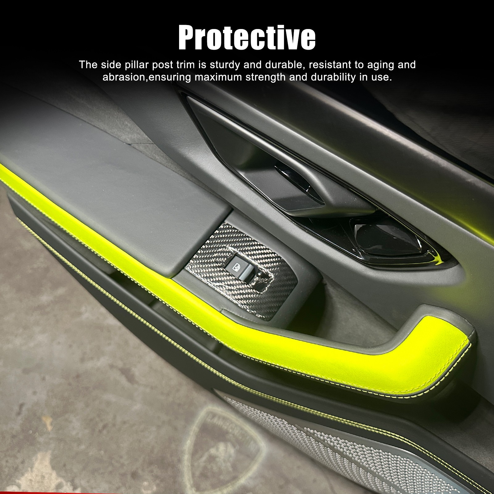 Dry Carbon Fiber Door Window Lift Trim For Lamborghini Urus / Urus SE 2018-2021