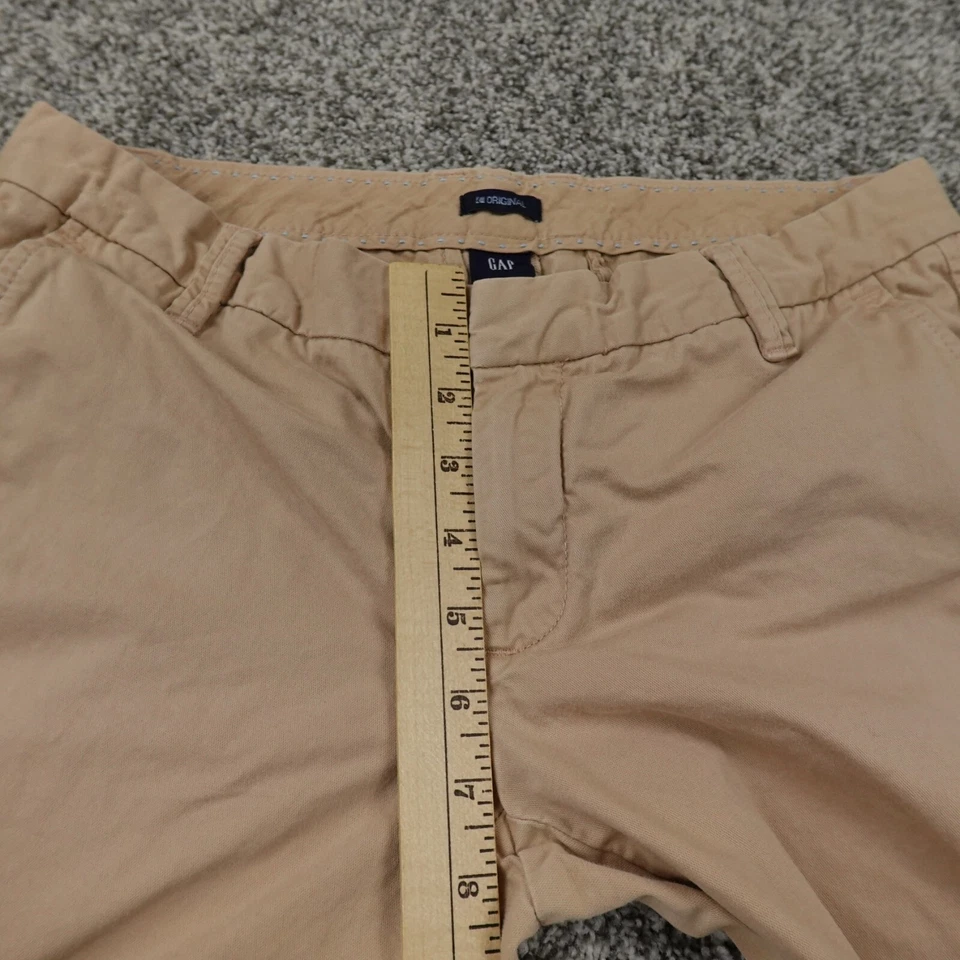 Gap Pants Womens 4 Brown Tan Beige Khaki Chino Trousers Straight Low Rise Office - Image 4 of 4