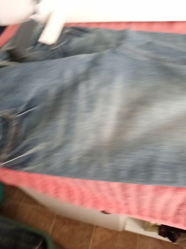 Faded Glory Boy's Bootcut Blue Jeans With Belt Size 16 NWT Slightly Distressed - Picture 6 of 11