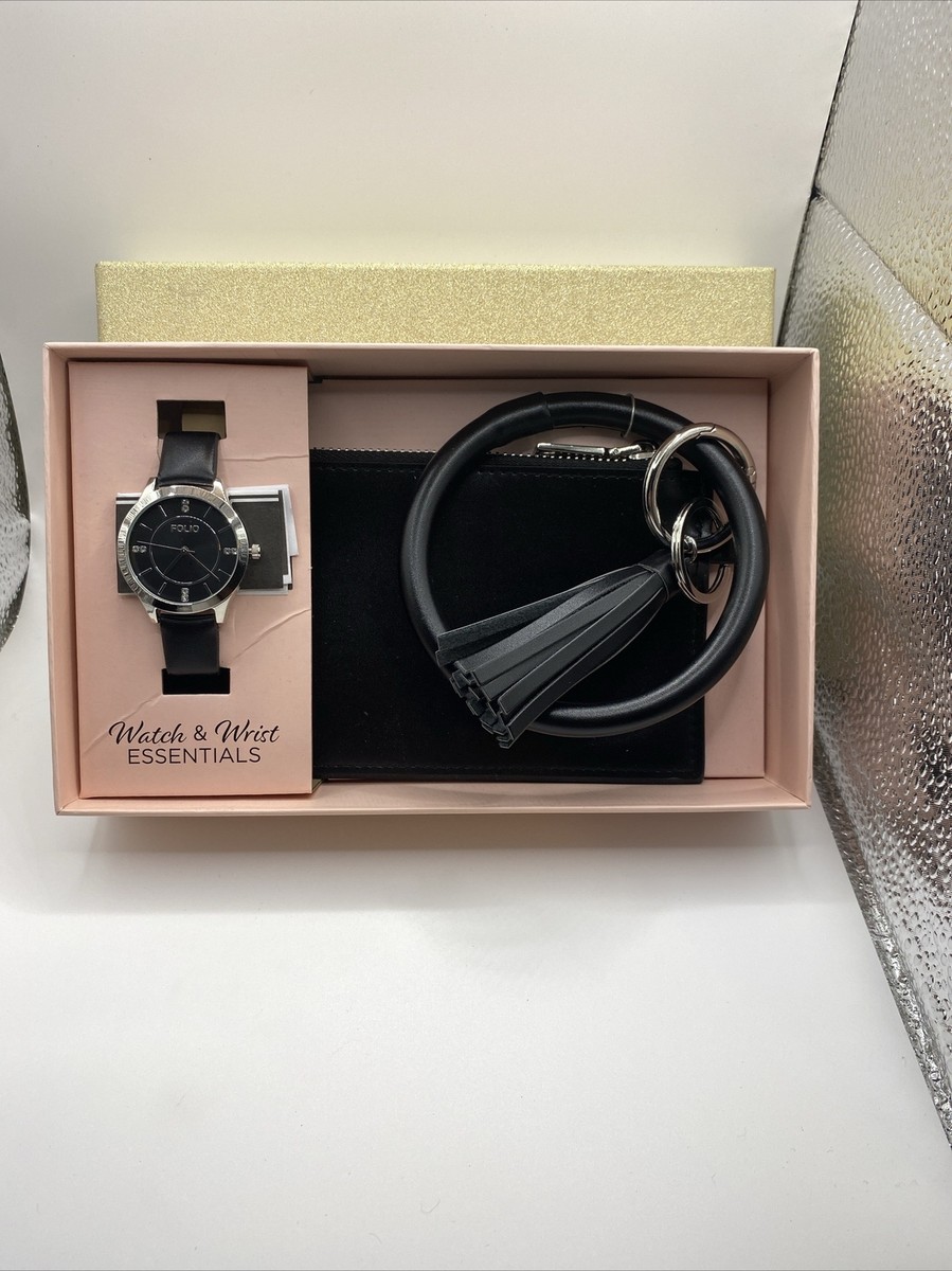Folio Watch Set with Interchangeable Straps- Brand New In Box-NEEDS BATTERY. Folio Women main image 4