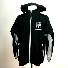 JH Design Mens Sz XL Jacket Hooded Rams Football Fan Black