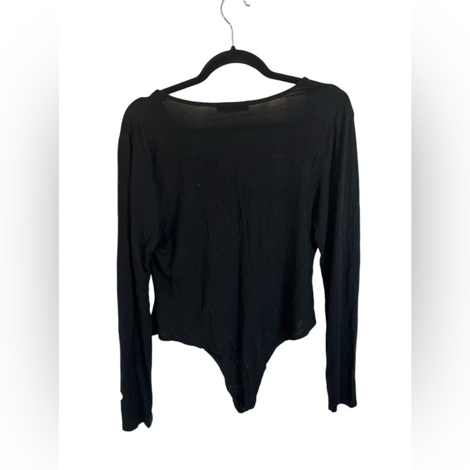 Prettylittlething Solid Black Asymmetrical Long S… - image 3