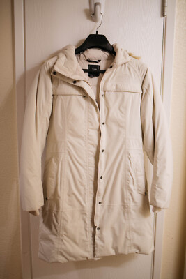 The North Face Womens Long Hyvent Goose Down Parka Beige Cream - Main Image