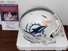 Quinn Ewers Signed Autographed STS Salute Mini Helmet Miami Dolphins JSA