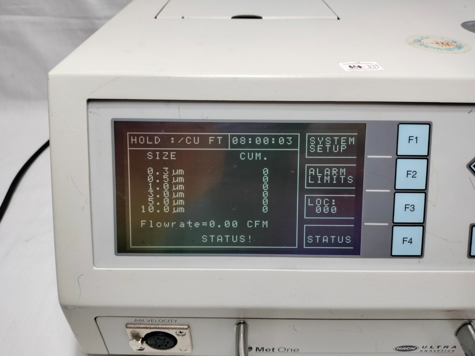 MET One Hach Ultra Analytics 3313 Particle Counter w/ Accessories