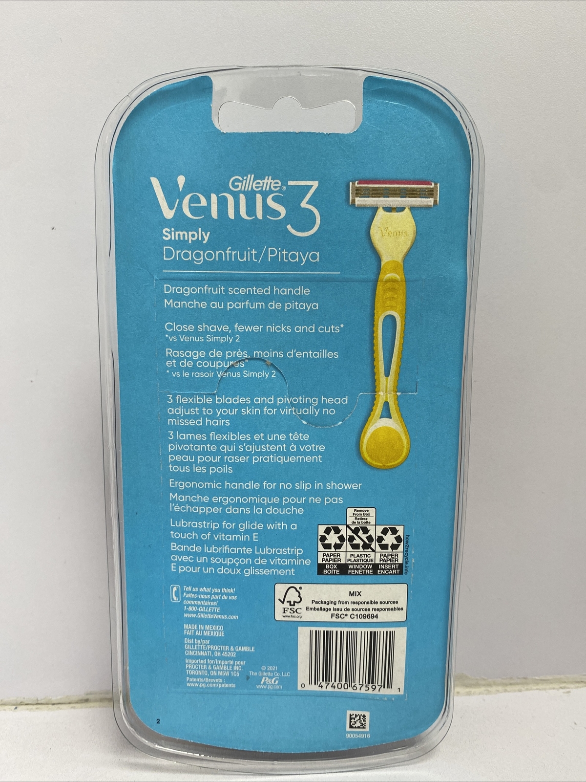 Gillette Venus Simply3 Dragonfruit Women s Disposable Razors 4 