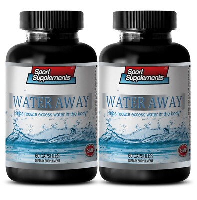 Natural Blend of Minerals - Water Away Pills 700mg cleanse 2 Bottle 120 Capsules