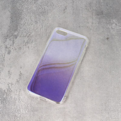 ^ Ombre Gradient Transparent Handy Schale HÜLLE Case Lila Huawei Y6 2018 