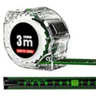 Black Fluorescent Tape Measure High Precision Metric Tape Retractable Ruler 10M