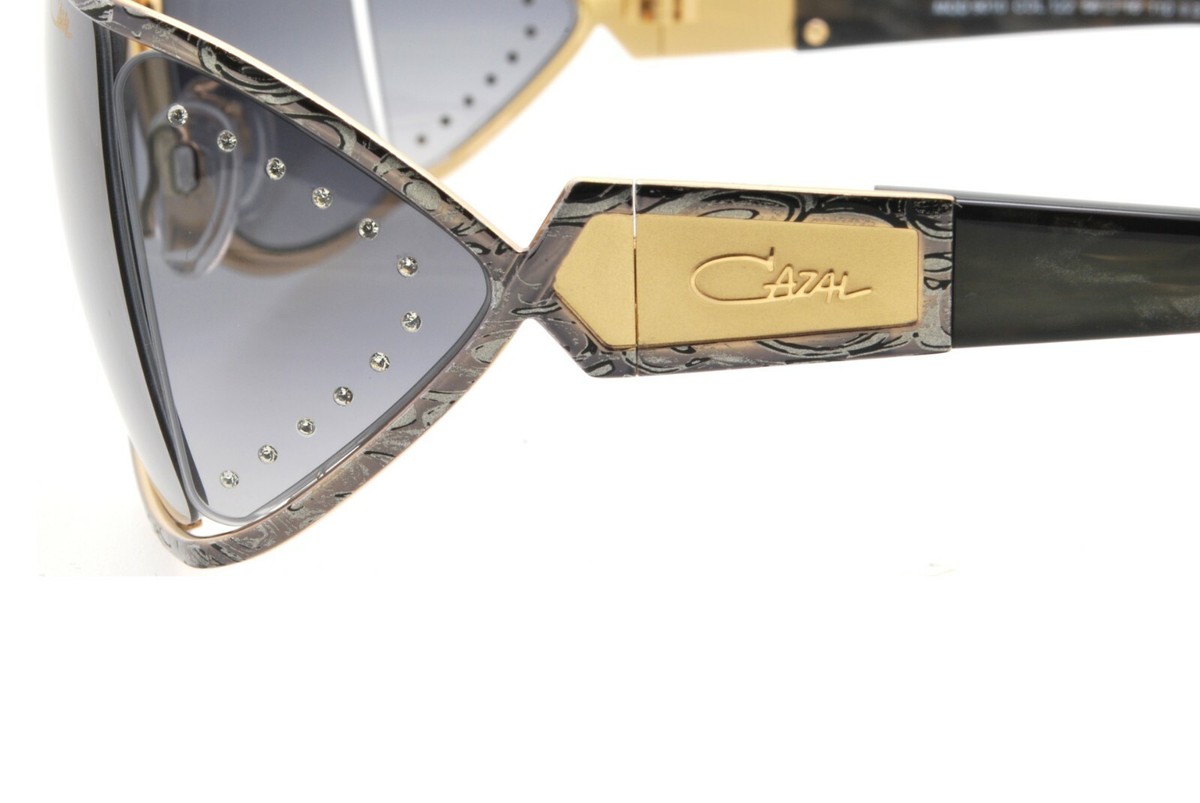 Authentic‎ Cazal MOD 9010 COL.122 Germany Jeweled Sunglasses New Authentic Cazal MOD 9010 COL.122 Germany Grey Sunglasses  main image 3